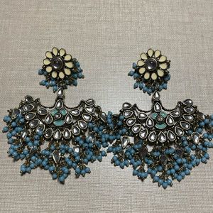 Beautiful detailed Bollywood costume earrings